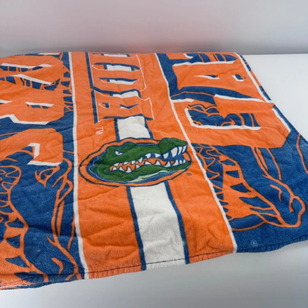 McArthur Vintage Florida Gators Beach Towel Orange Blue Graphic Collectible